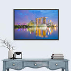 Singapore Skyline at Twilight Wall Art