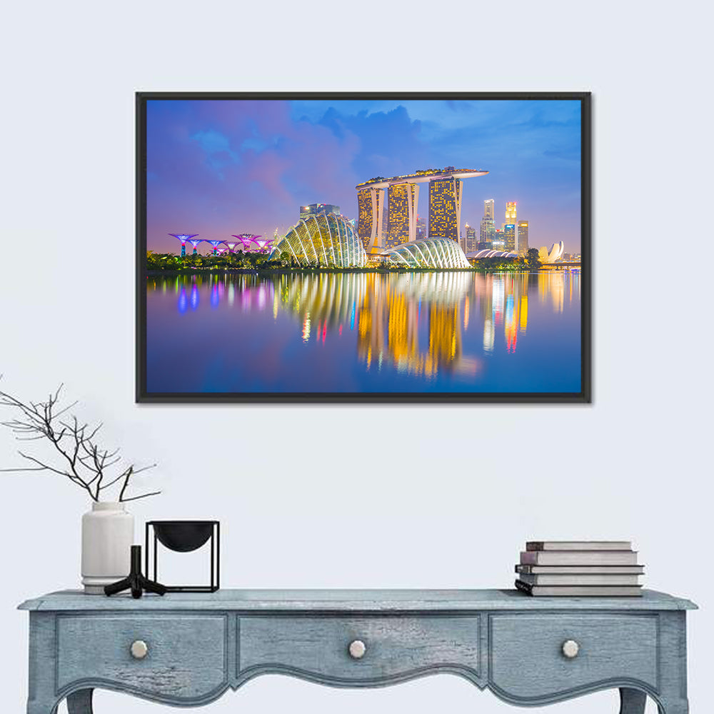 Singapore Skyline at Twilight Wall Art