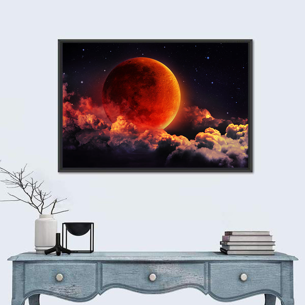 Blood Moon Eclipse Wall Art