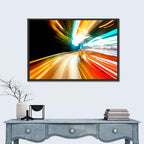 Night Traffic Light Trails Wall Art