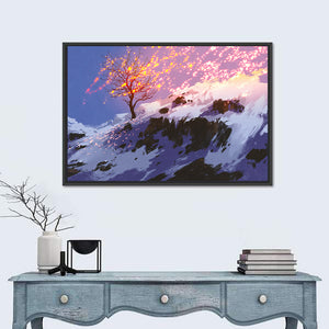 Bare Tree In Winter Artwork Wall Art