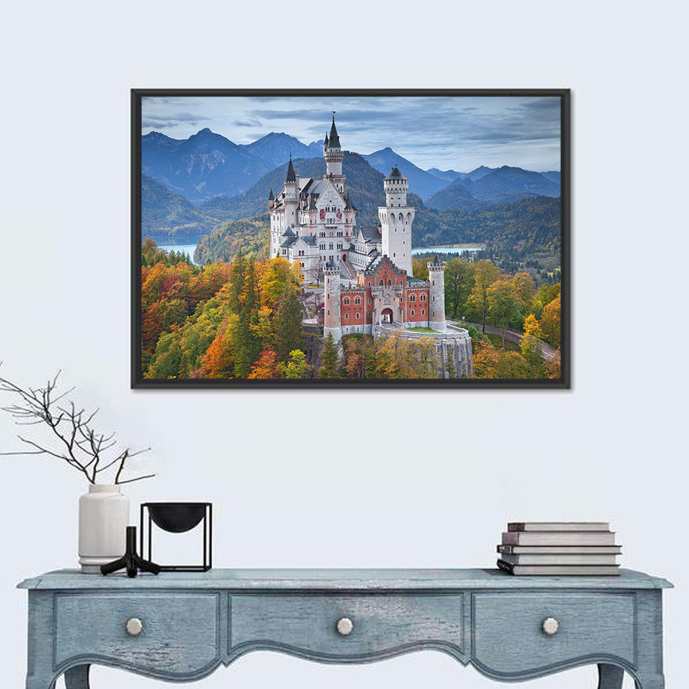 Neuschwanstein Castle in Autumn Wall Art