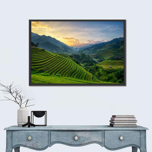 Rice Fields On Terrace Vietnam Wall Art