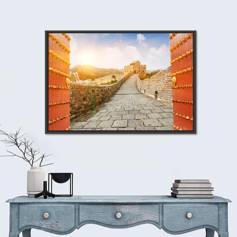 The Great Wall In The Sunset Wall Art