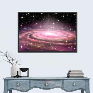 Spiral Galaxy In Deep Space Wall Art