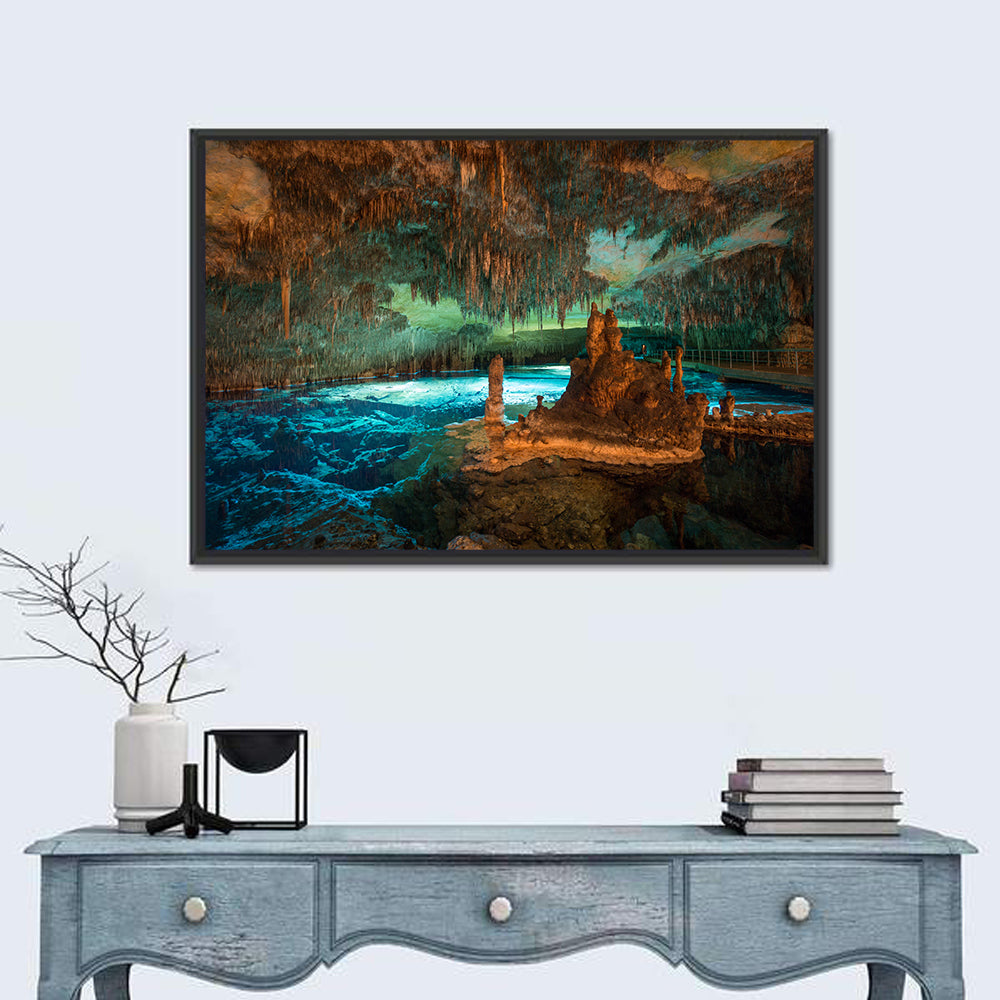 Dragon Caves Blue Lake, Majorca Wall Art