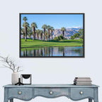 Palm Desert Golf Course with Lake Wall Art