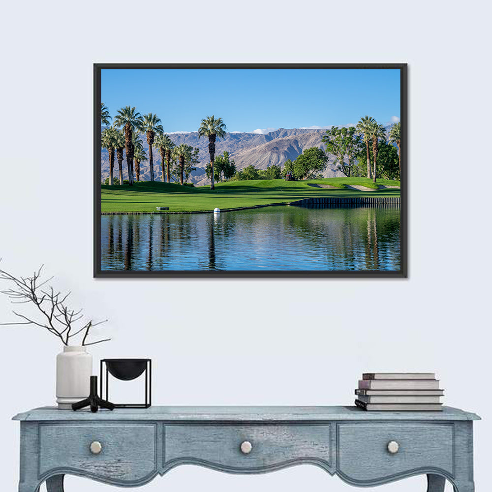 Palm Desert Golf Course with Lake Wall Art