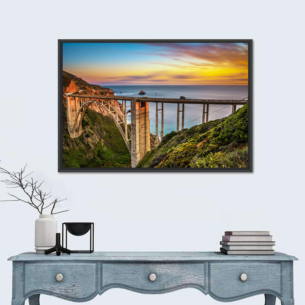 Bixby Creek Bridge at Sunset Wall Art