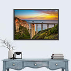 Bixby Creek Bridge at Sunset Wall Art