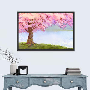 Flowering Pink Tree Wall Art