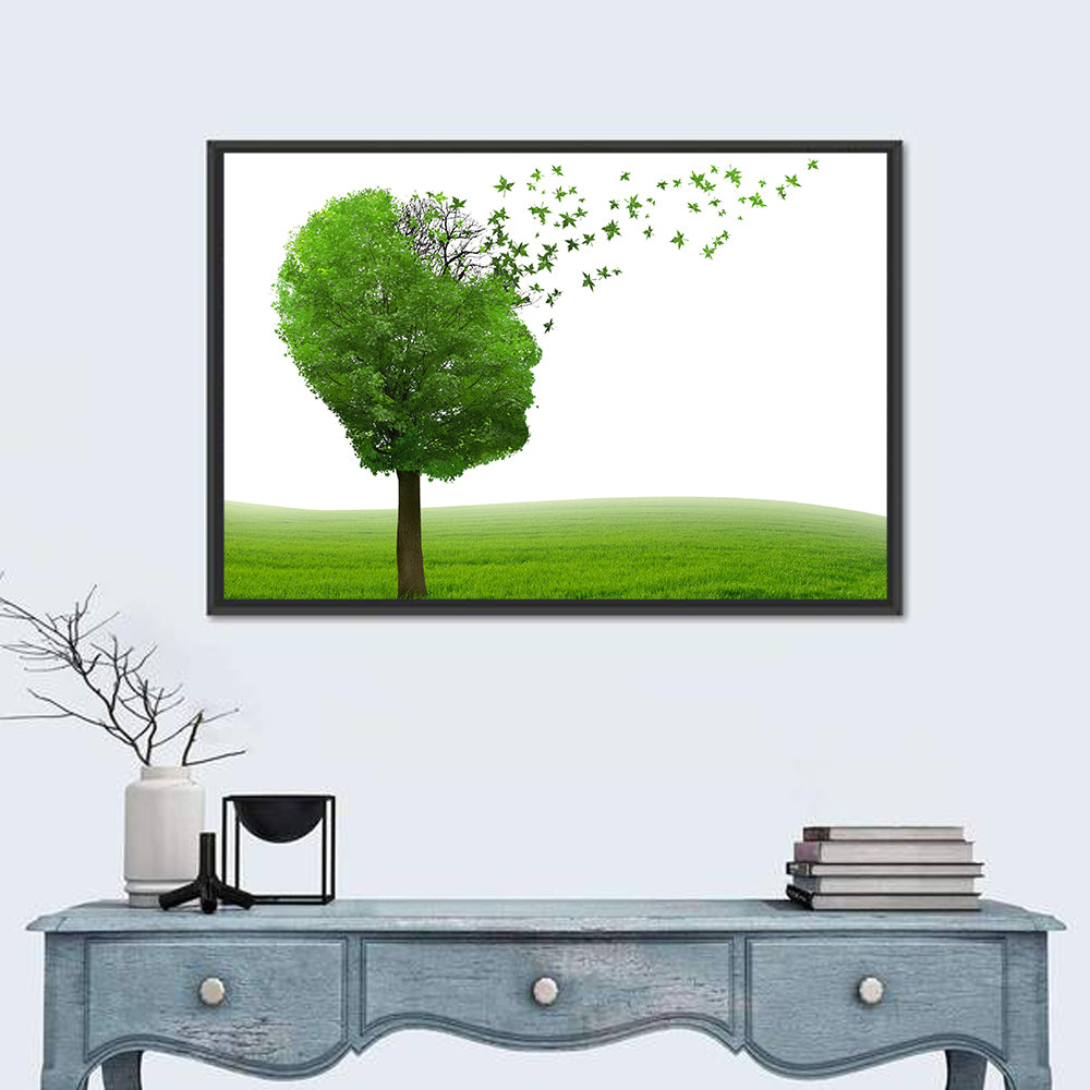 Memory Loss Tree Profile Wall Art
