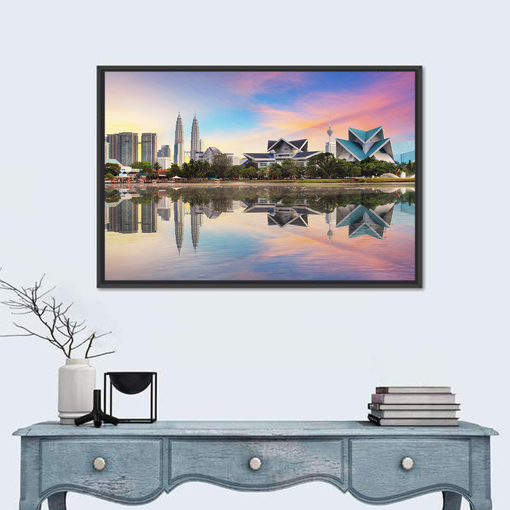 Kuala Lumpur Skyline at Titiwangsa Park Wall Art