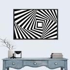 Psycho Geometric Vortex Wall Art