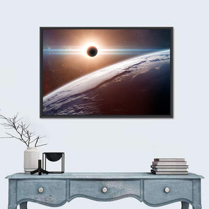 Earth Planet From Space Wall Art