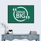Dream Big Typography Wall Art
