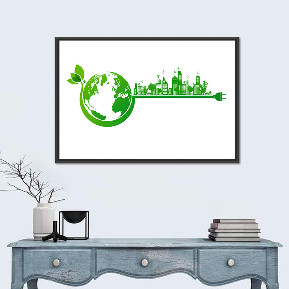 Earth and City Eco Concept Wall Art