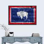 Wyoming State Flag Wall Art