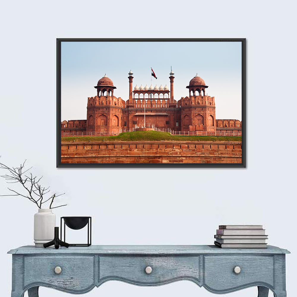 Red Fort Facade in Old Delhi Wall Art