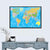 Colored World Map Wall Art