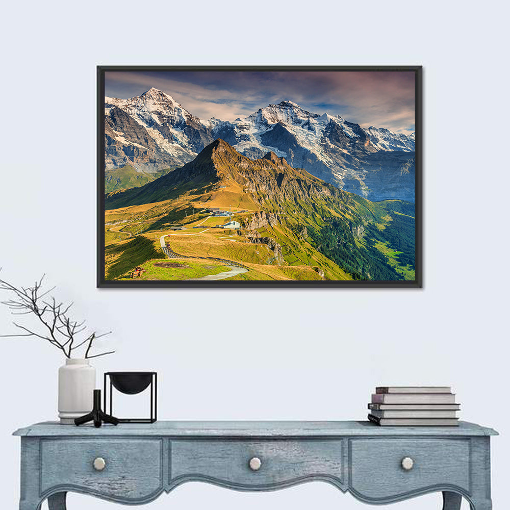 Eiger View from Grindelwald Wall Art in a room, landscape
