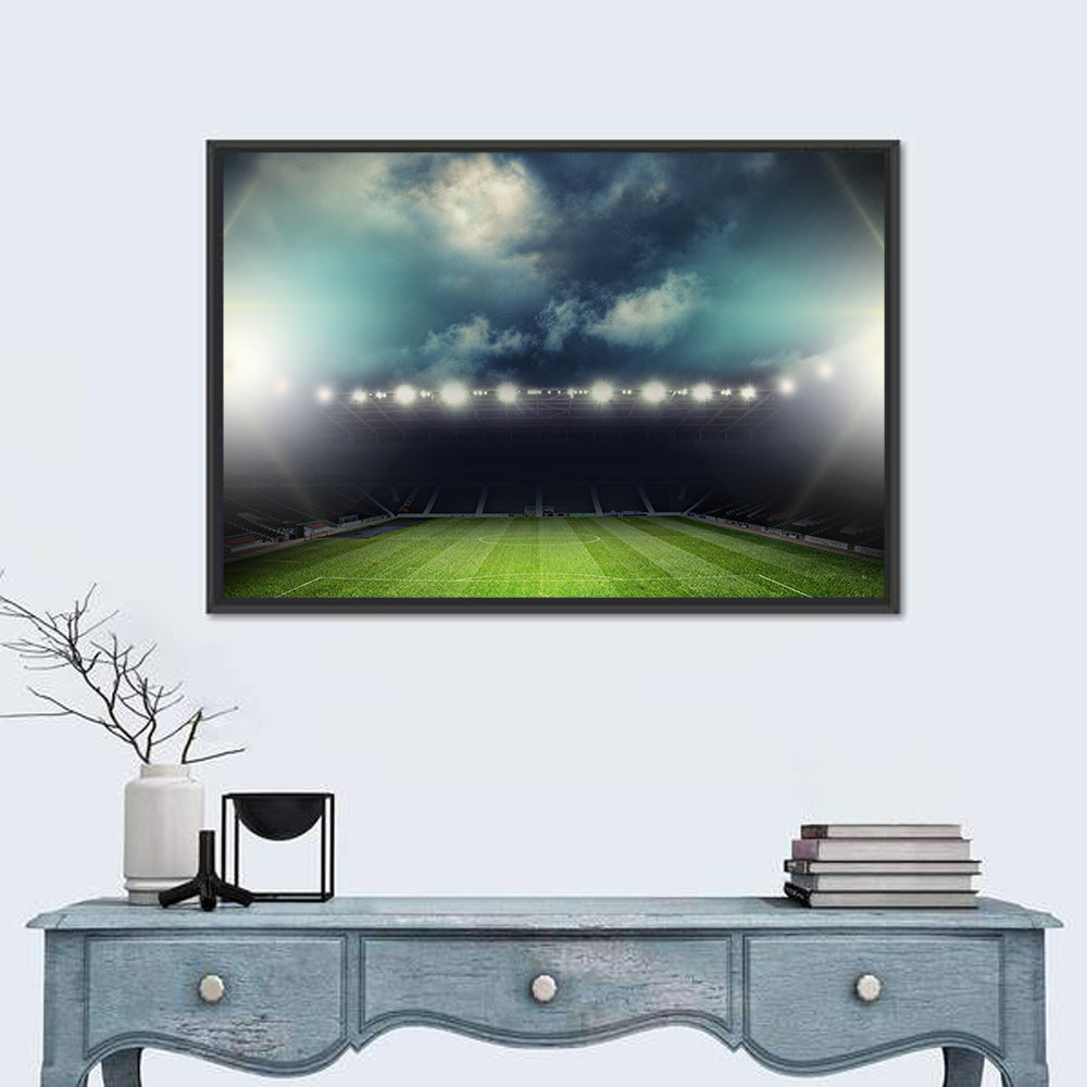 Stadium Under Floodlights Wall Art