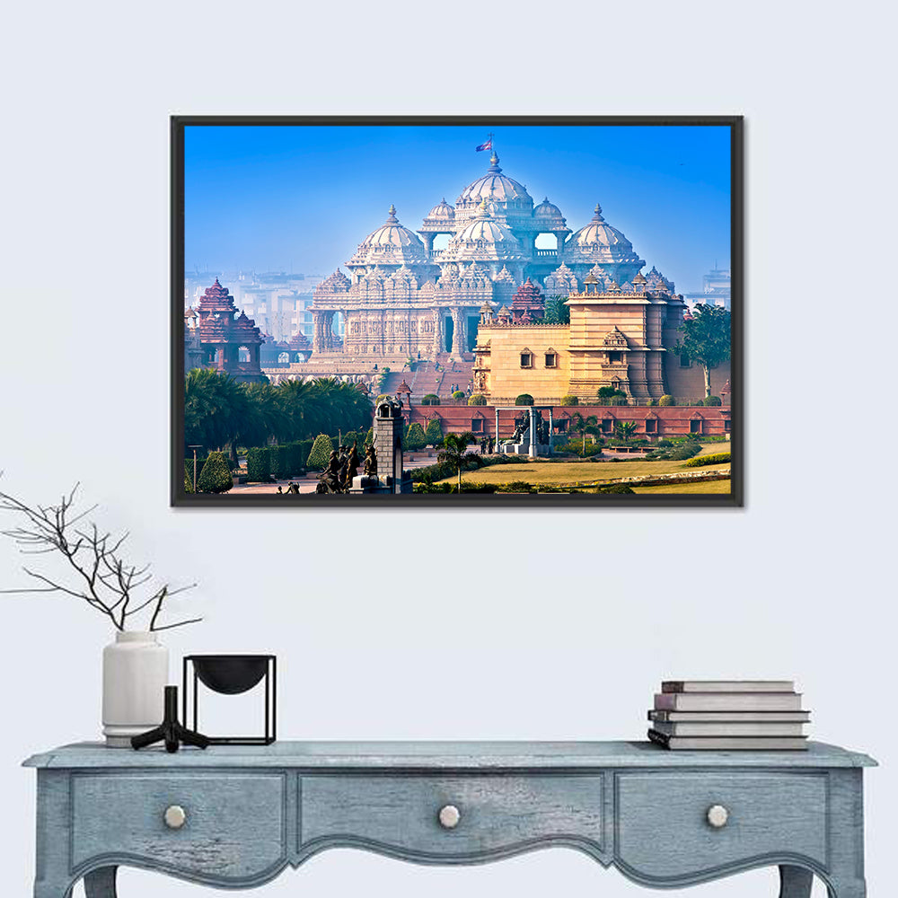 Akshardham Temple, New Delhi Wall Art in a room, landscape