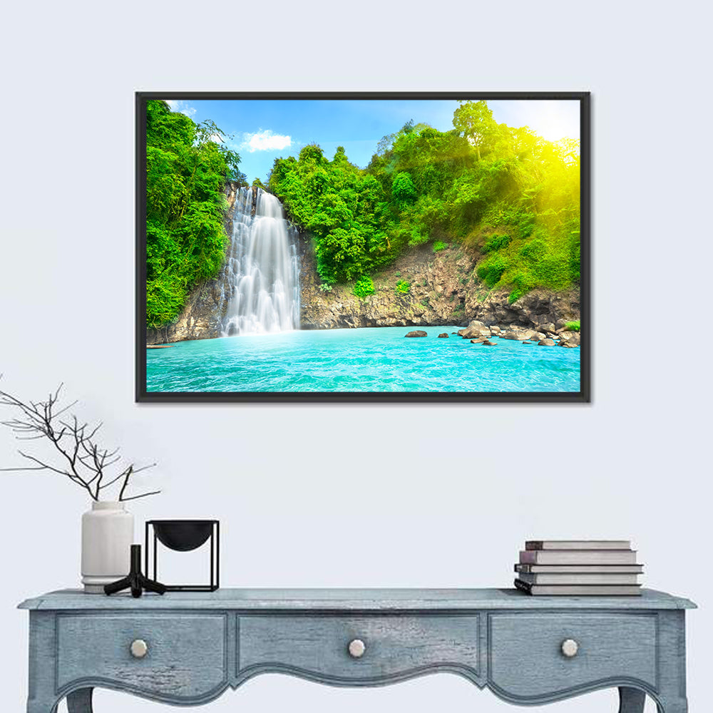 Dambri Waterfall Turquoise Pool Wall Art