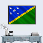 Solomon Islands Flag Wall Art