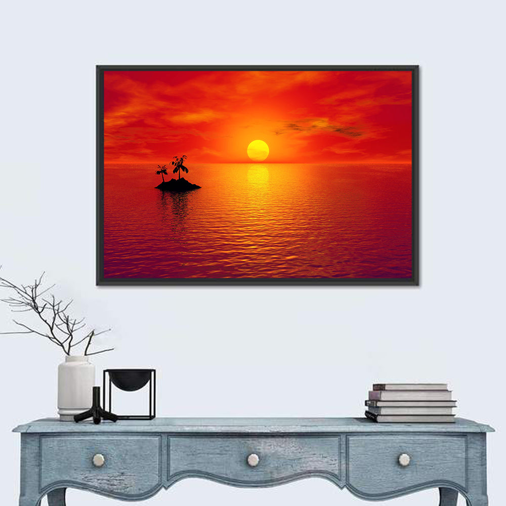 Coconut Island Sunset Wall Art