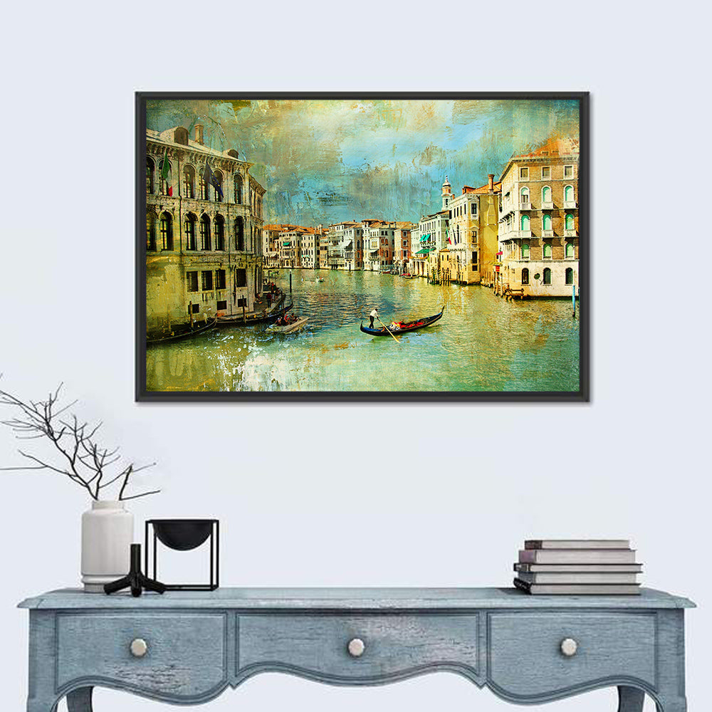 Venice Gondola on the Grand Canal Wall Art