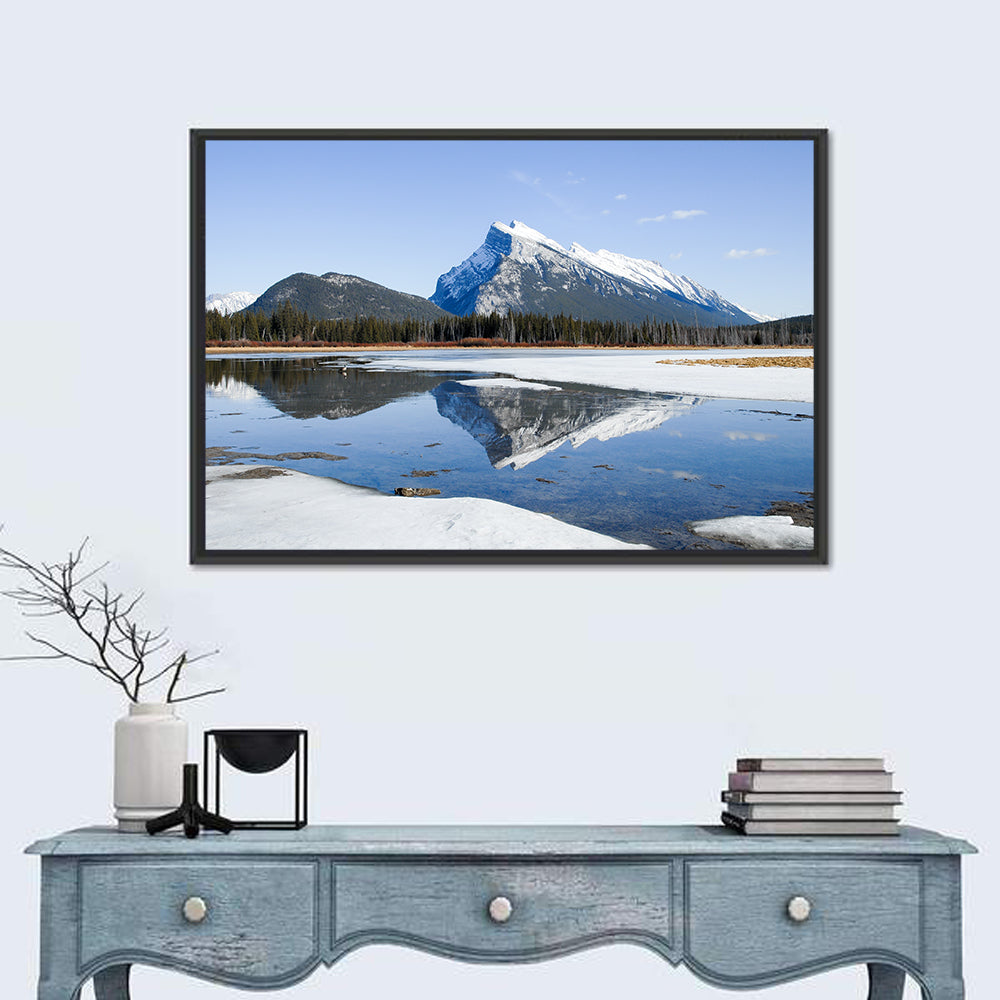 Mount Rundle Reflection at Vermilion Lakes Wall Art