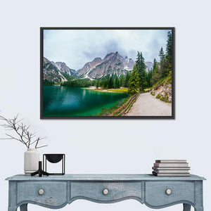 Lake Between Mountains In Austria Wall Art