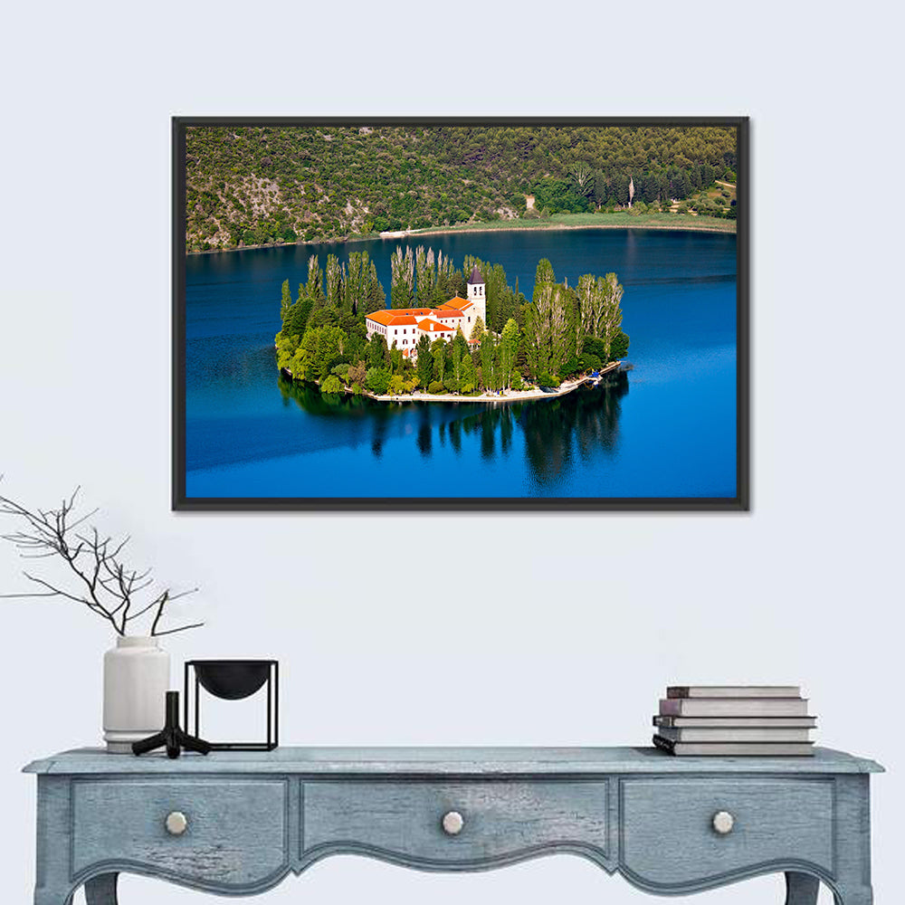Visovac Monastery on Lake Krka Wall Art