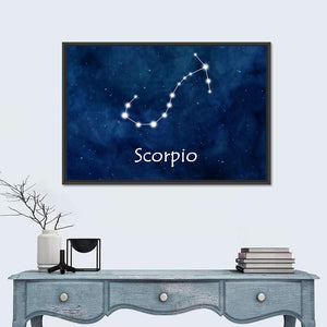 Scorpio Horoscope Constellation Wall Art