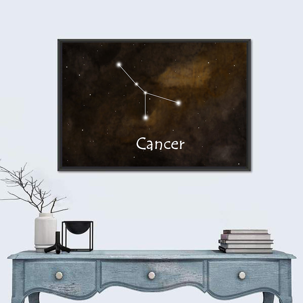 Cancer Zodiac Constellation Wall Art