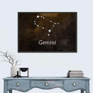 Gemini Horoscope Constellation Wall Art