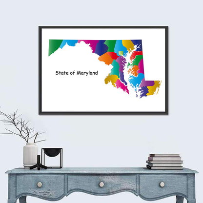 Maryland Map Wall Art