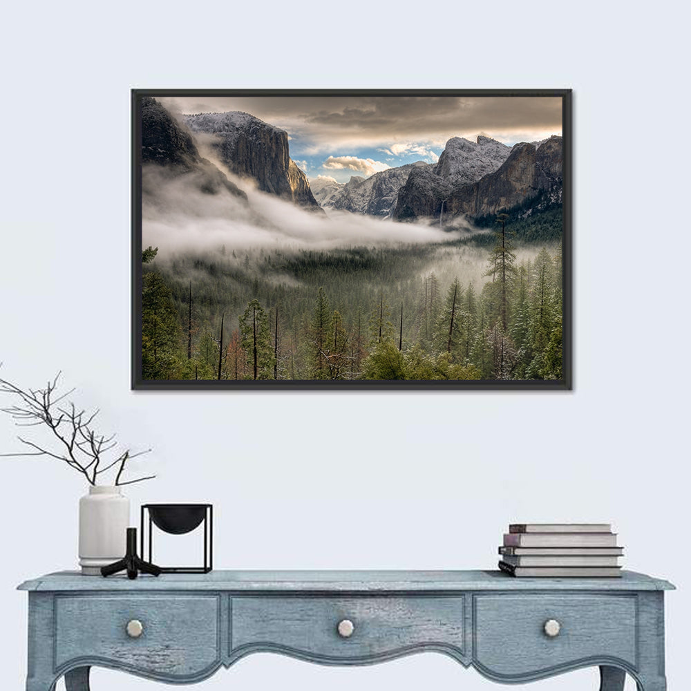 Misty Yosemite Valley Wall Art
