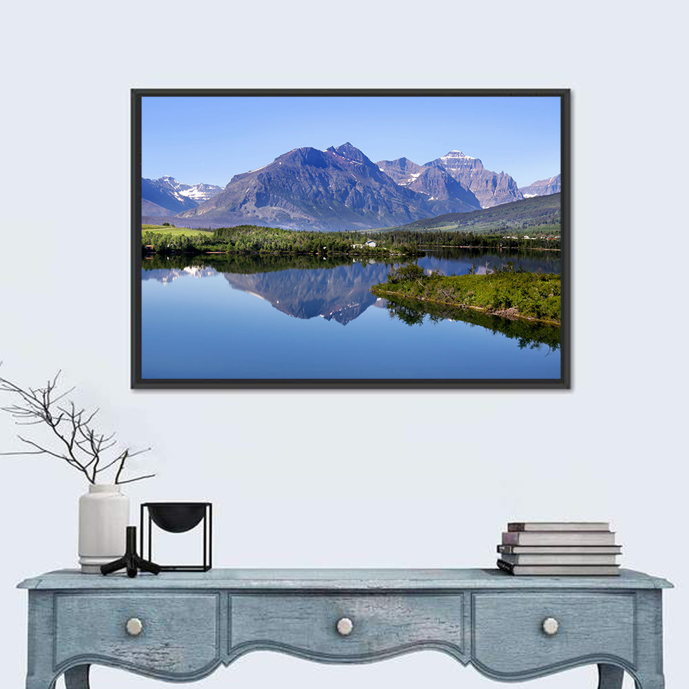 Glacier National Park Lake Reflection Wall Art