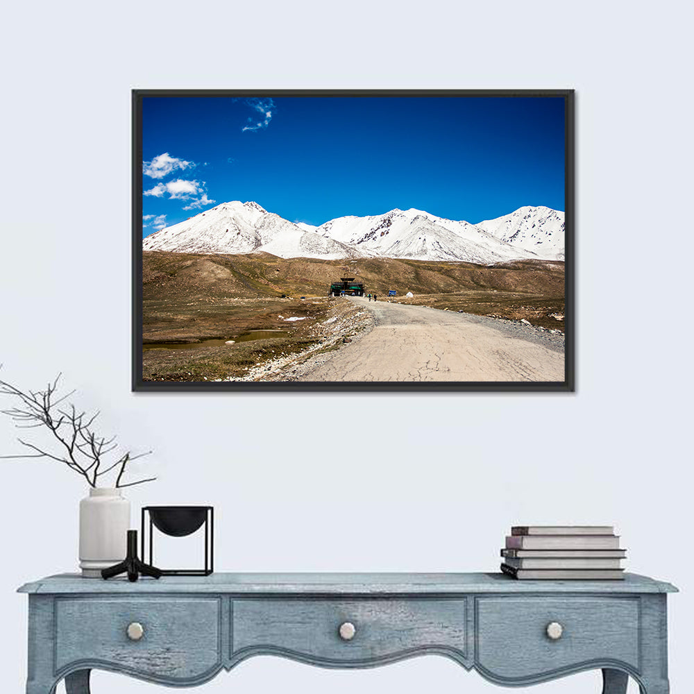 Karakoram Snow Peaks with Road Wall Art