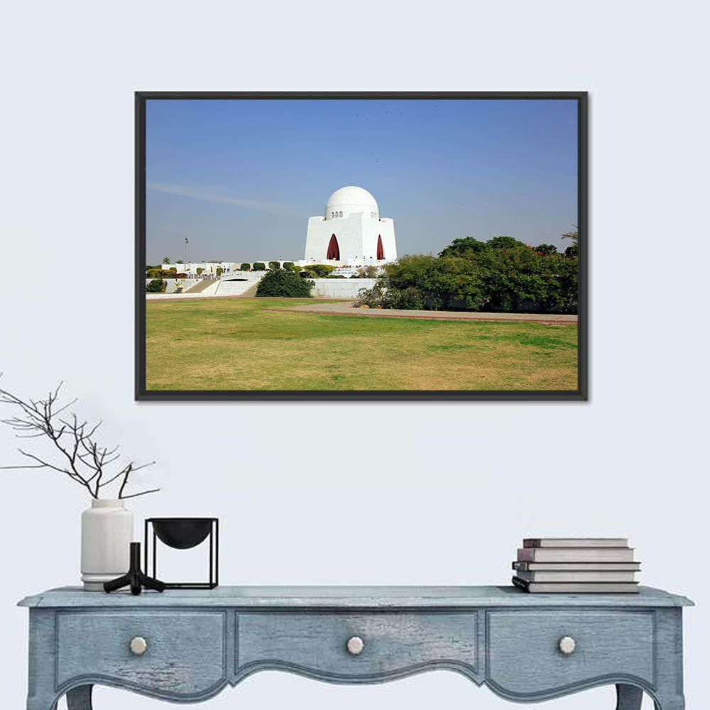 Mazar-e-quaid Mausoleum Wall Art in a room, landscape