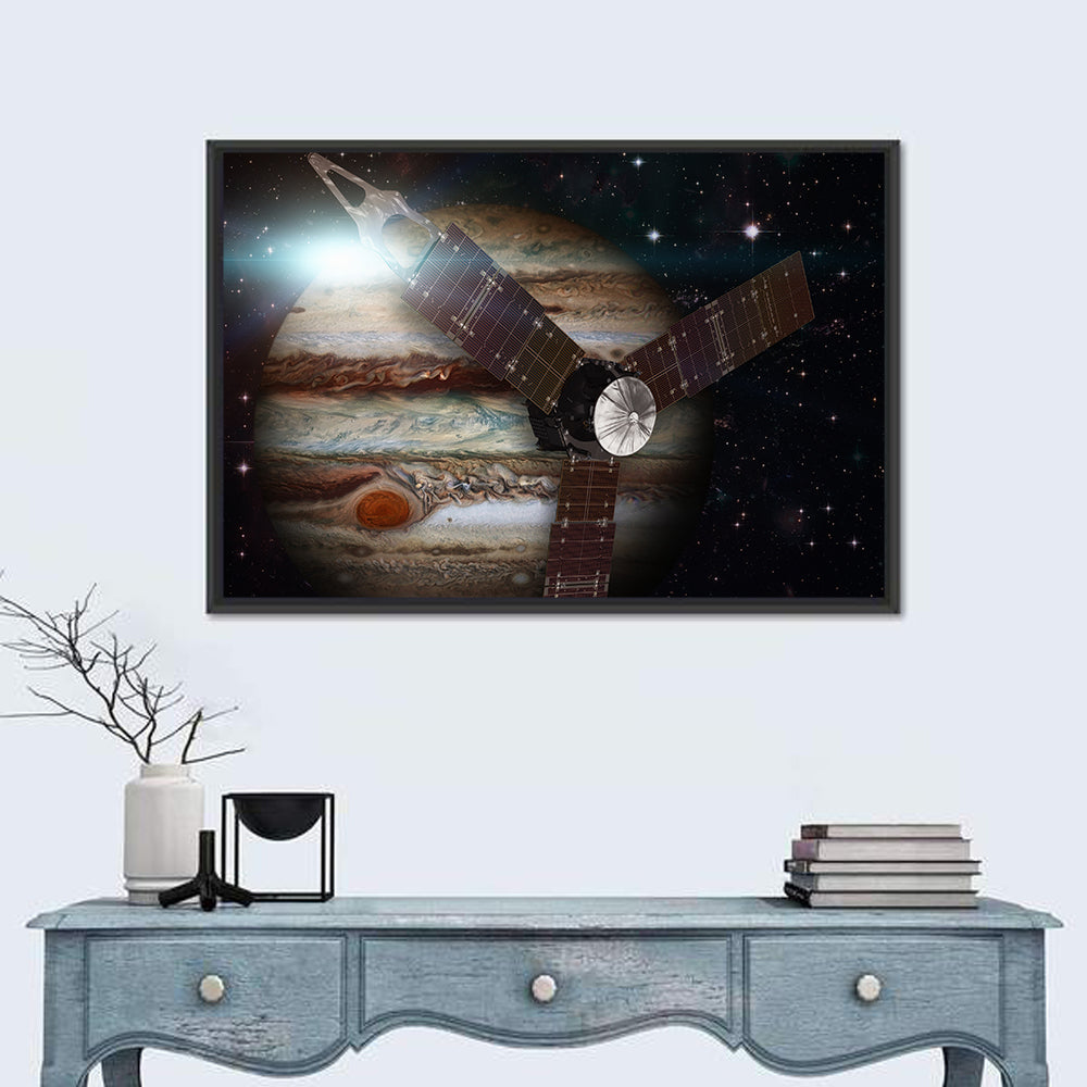 Juno Spacecraft Over Jupiter Wall Art