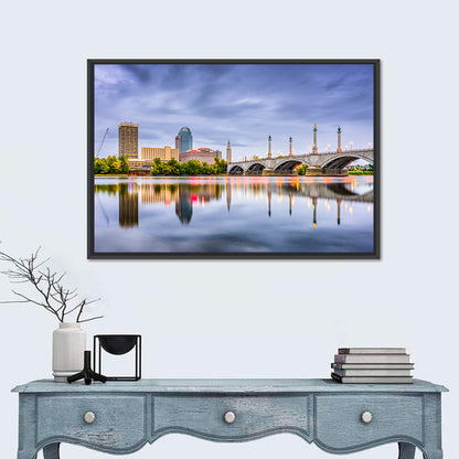 Massachusetts Downtown Skyline Wall Art