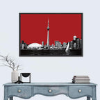 Toronto Skyline Silhouette Wall Art