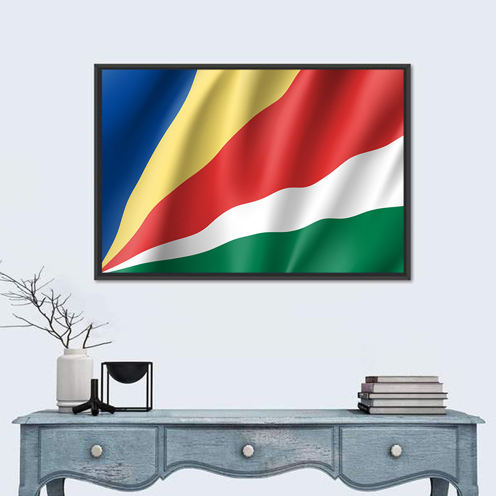 Seychelles Flag Wall Art