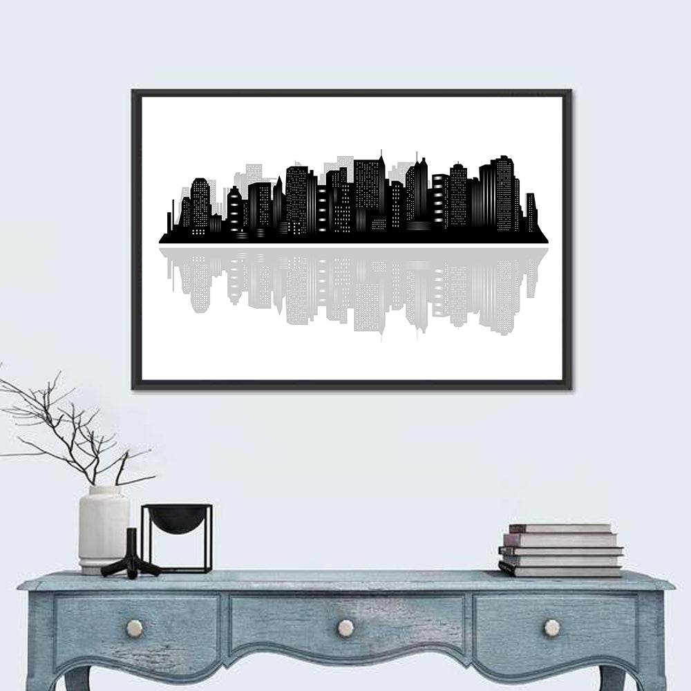 New York Skyline Silhouette Wall Art