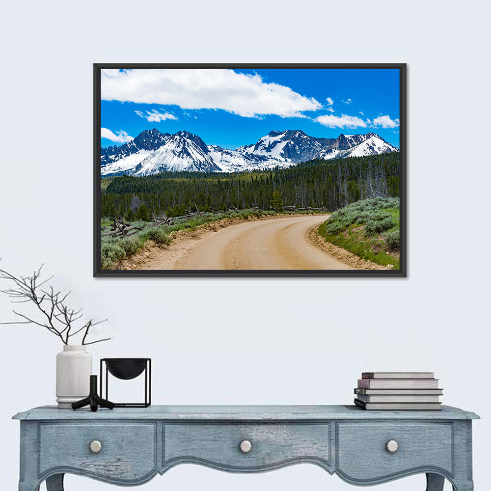 Sawtooth Byway Dirt Road, Idaho Wall Art