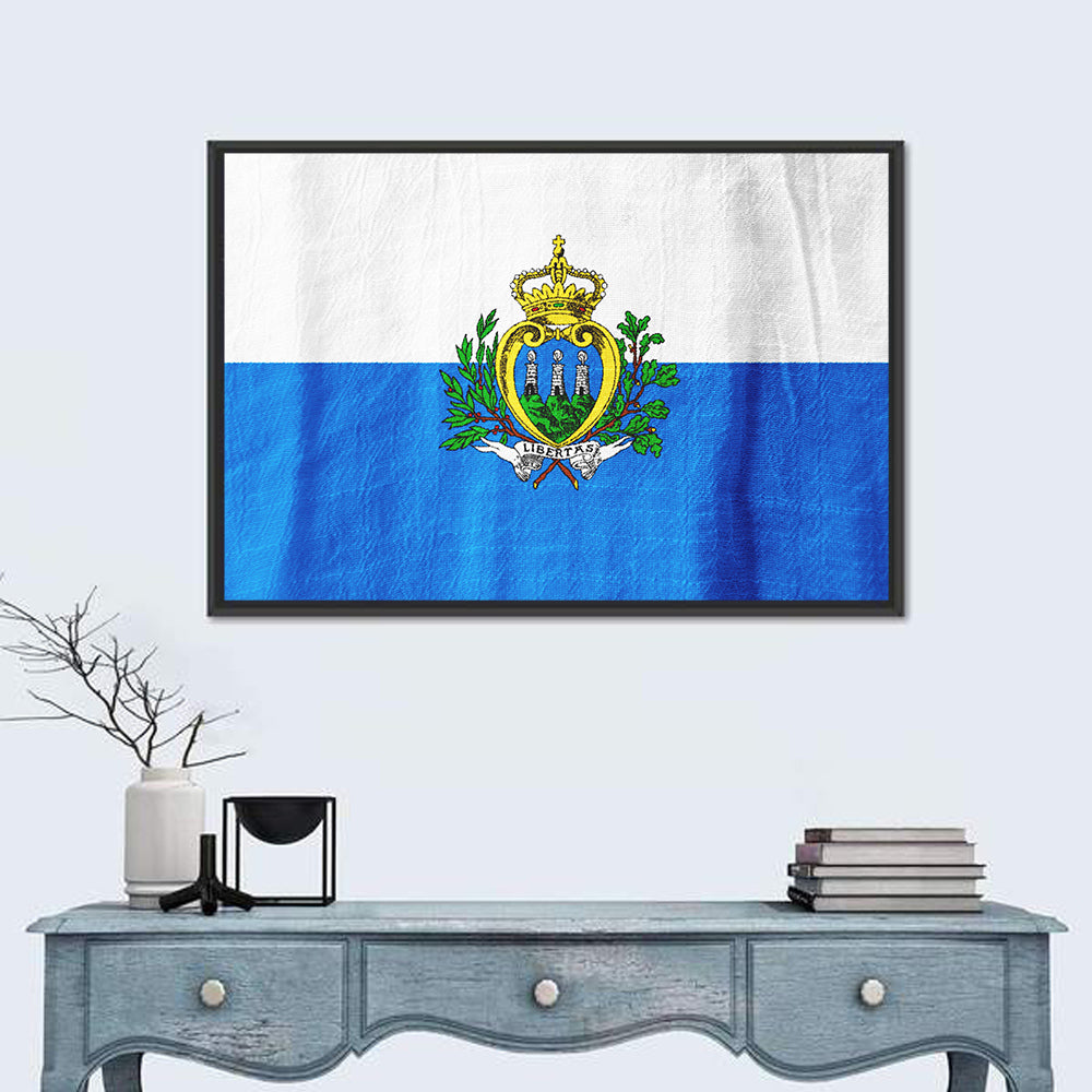 San Marino National Flag Wall Art