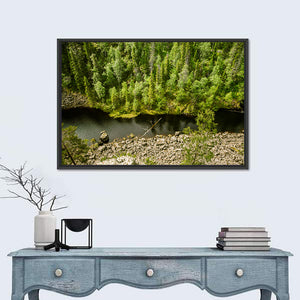 Scenic Forest Lake Finland Wall Art